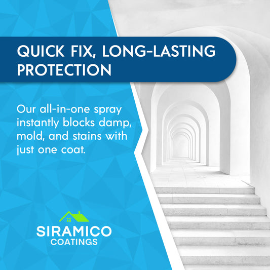 Ultimate Damp & Stain Blocker Spray | Matt White - 400ml Aerosol | Universal Stain Blocker