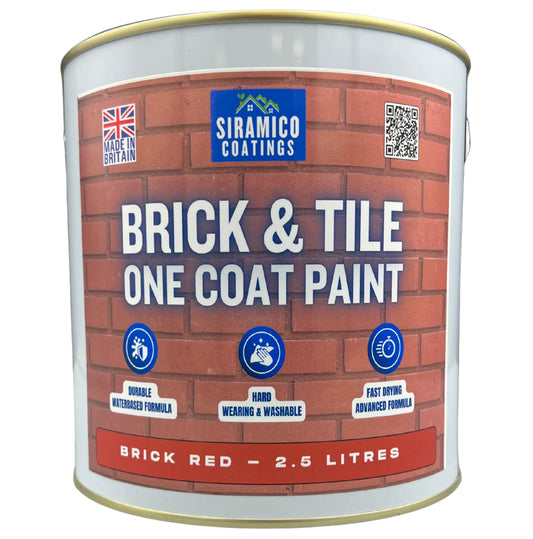 Brick & Tile Paint - Brick Red - 1, 2.5 & 5 Litre