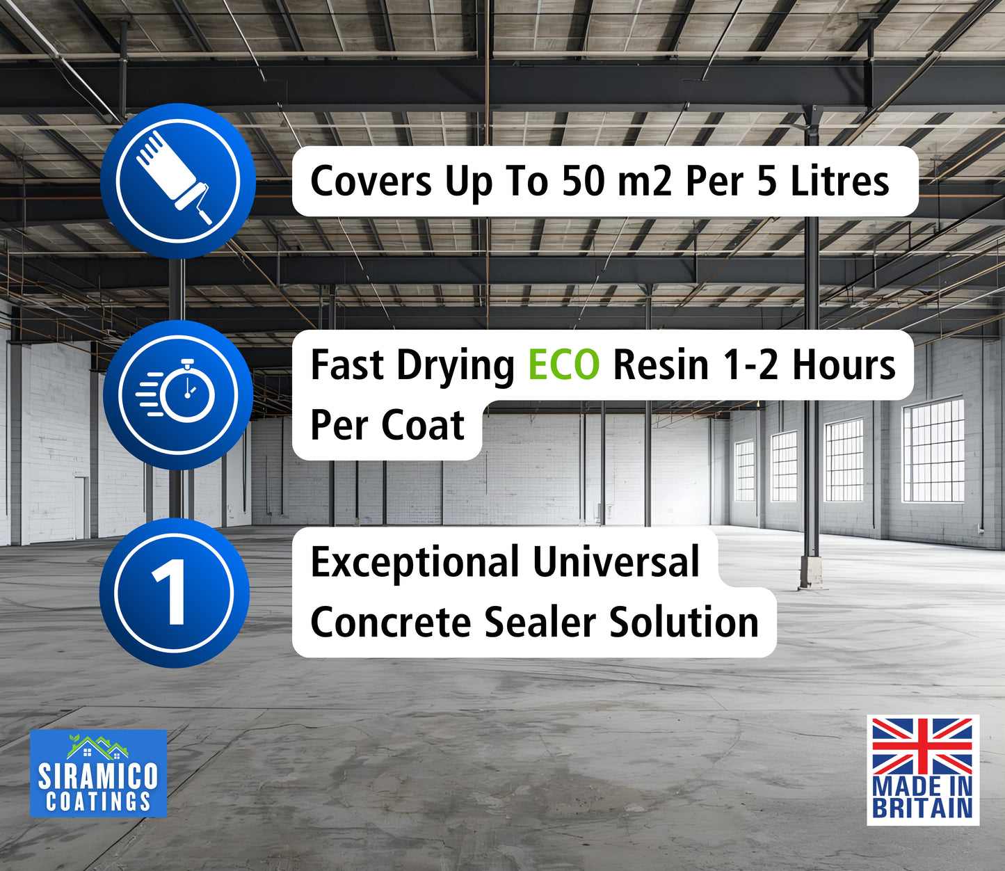 Concrete Sealer Clear - 5 L Durable Dustproofing Sealant for Concrete Surfaces