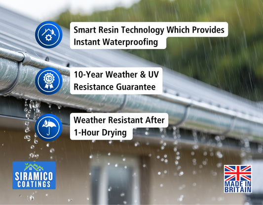 Leak-Stop™ Rapid Roof Repair | Grey 1 Litre or 2.5 Litres | Leak Prevention Solution