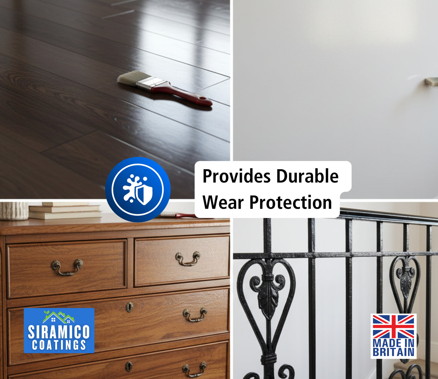 Aqua Lacquer | 1 Litre - Clear Gloss & Satin | Siramico Coatings