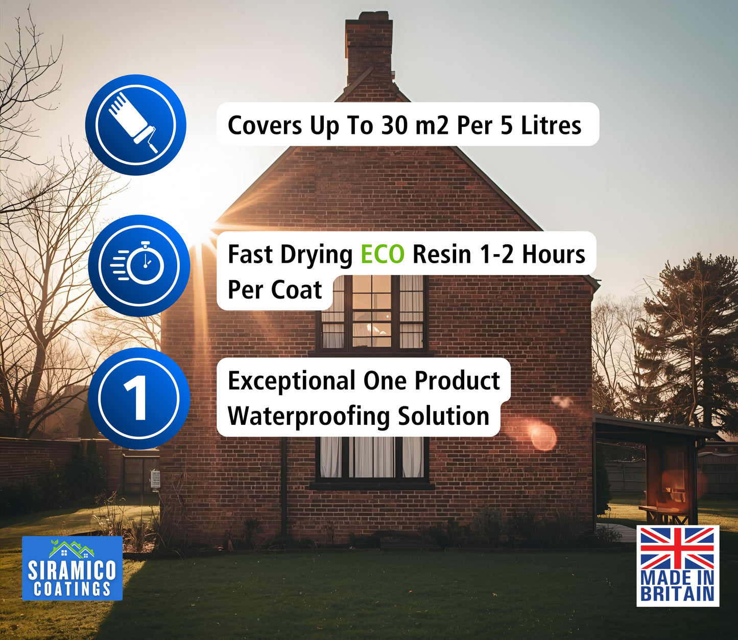 Multi-Surface Water Sealer | Clear Waterproofer | 5 L | Universal Water Sealer