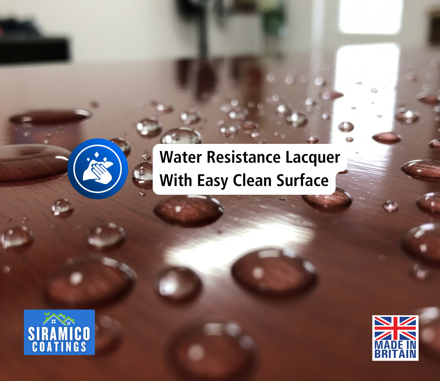 Aqua Lacquer | 1 Litre - Clear Gloss & Satin | Siramico Coatings