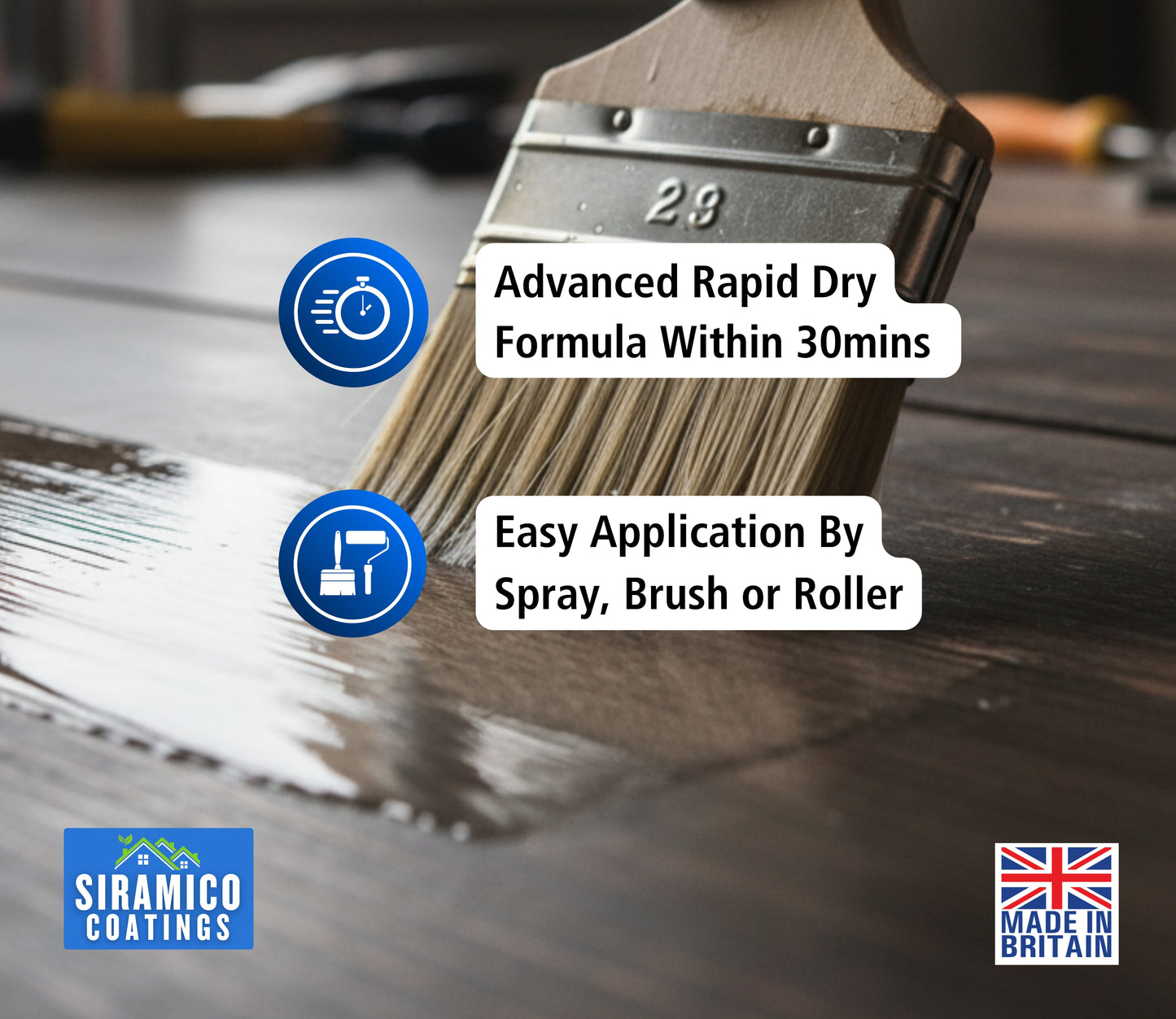 Aqua Lacquer | 1 Litre - Clear Gloss & Satin | Siramico Coatings