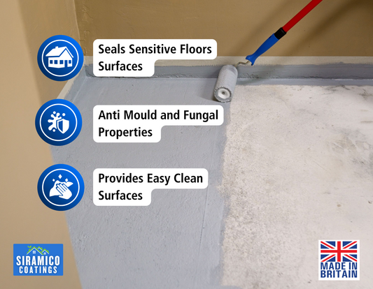 One Coat Anti-Slip Floor Paint | 1 Litre I Waterbased, Quick Drying Formula | Black - Dark Grey - Mid Grey - Light Grey - White