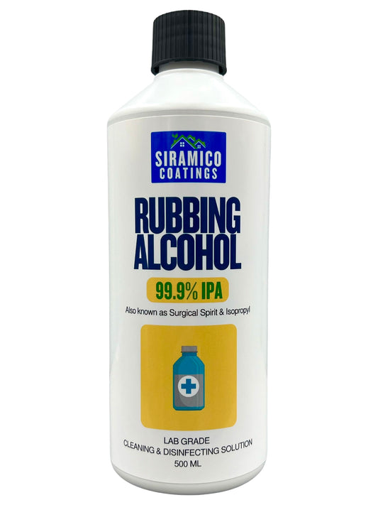 Rubbing Alcohol Surgical Spirit 99.9% Isopropyl IPA Disinfecting, Cleaning & Degreasing 500ml Lab Grade