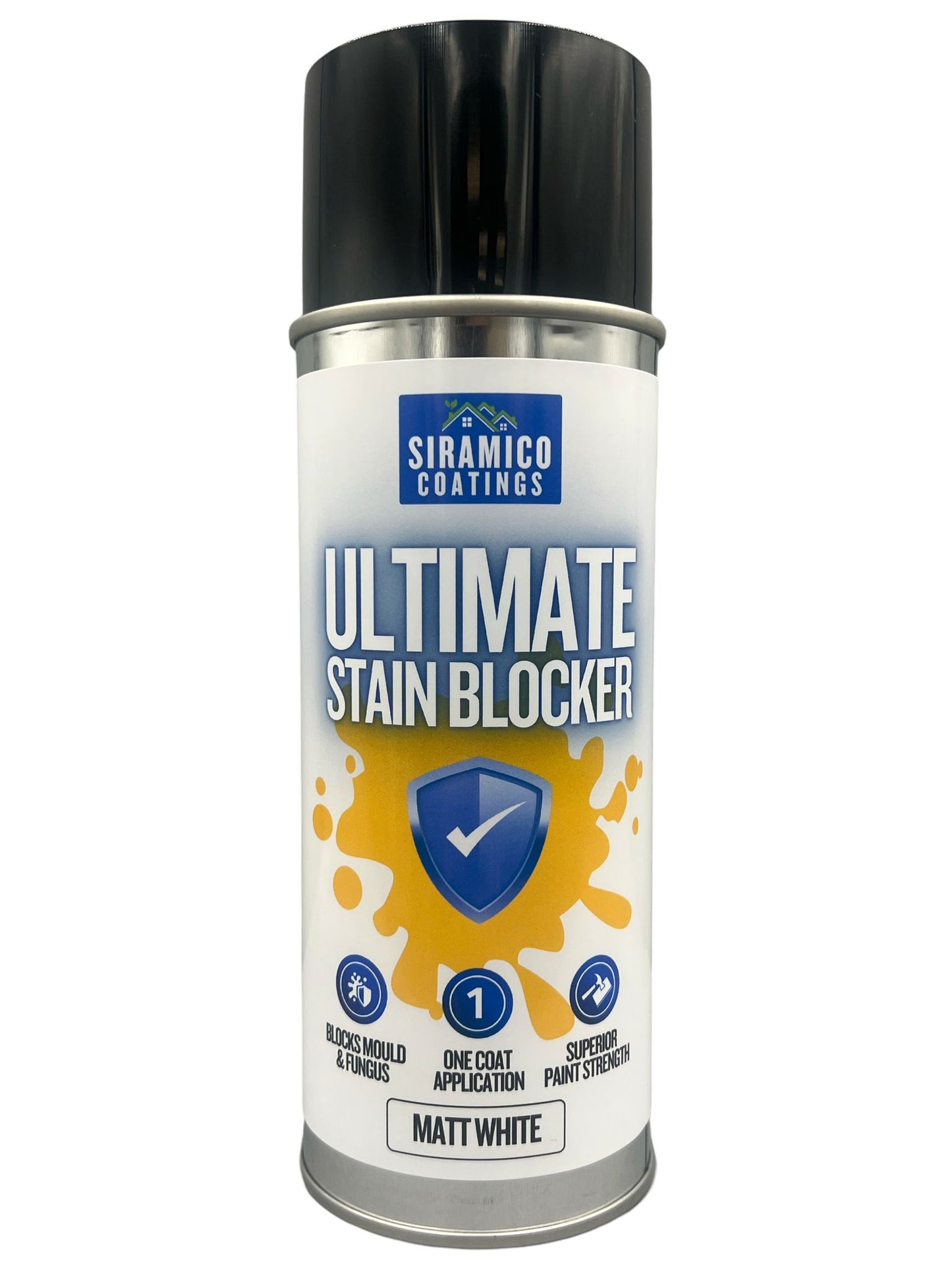Ultimate Damp & Stain Blocker Spray | Matt White - 400ml Aerosol | Universal Stain Blocker