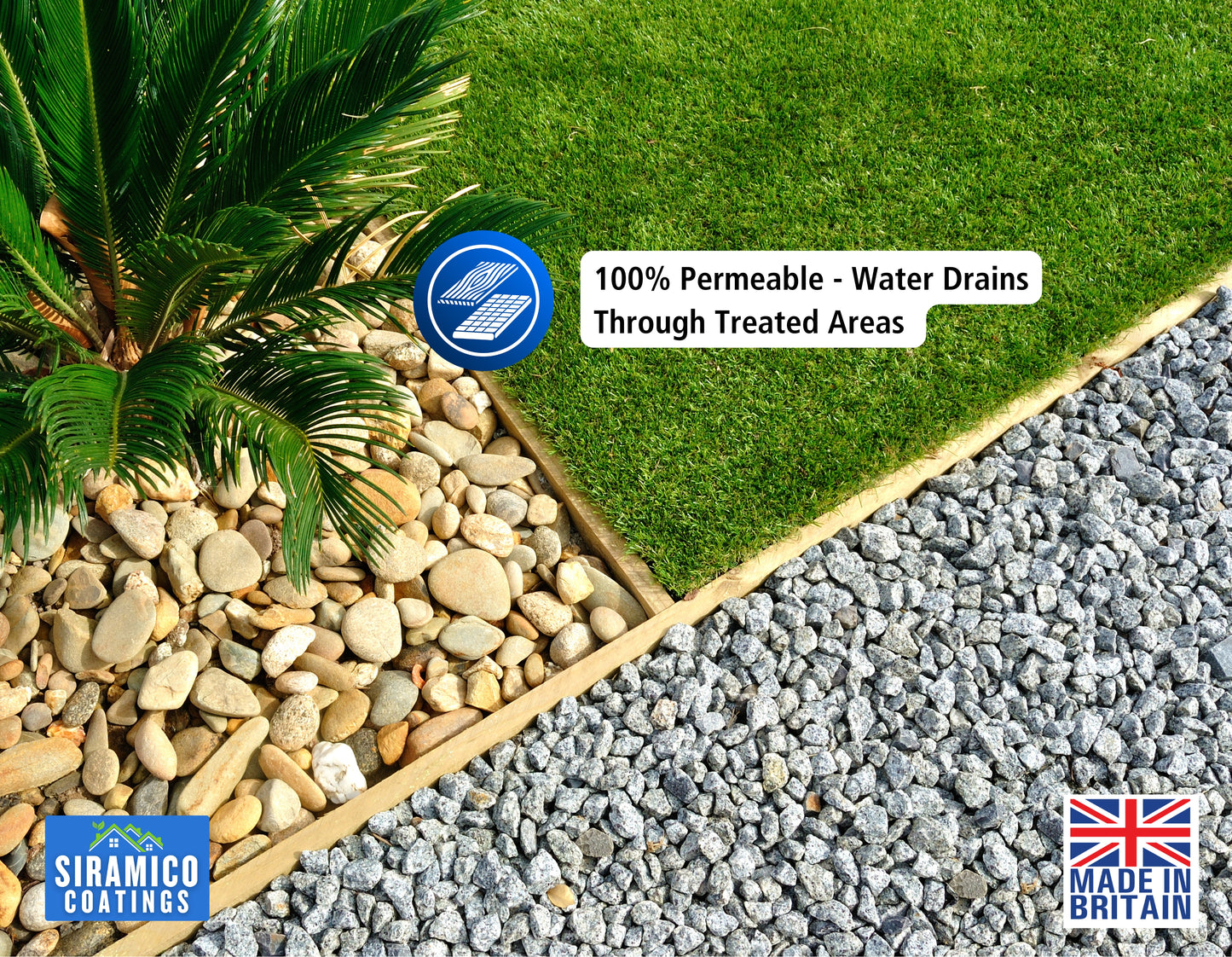 GRAVELHOLD ECO Resin Glue | 5 litres | Waterbased Binder for Gravel Stones and Mulch on Borders, Patios & Garden Paths. Non Toxic & Pet Friendly