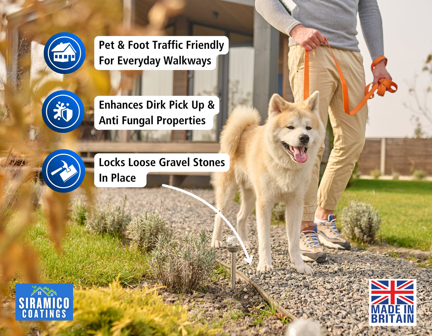 GRAVELHOLD ECO Resin Glue | 5 litres | Waterbased Binder for Gravel Stones and Mulch on Borders, Patios & Garden Paths. Non Toxic & Pet Friendly