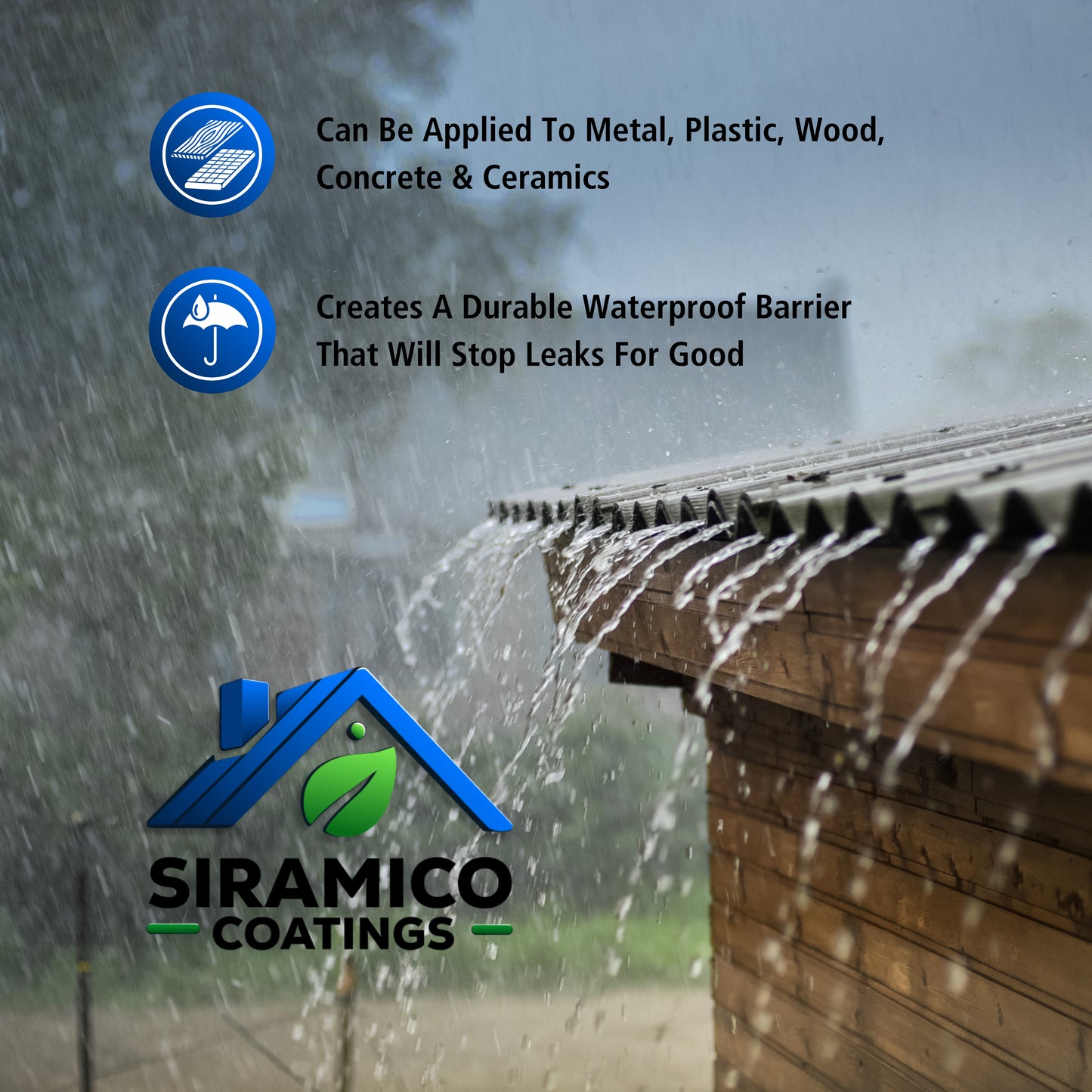 Leak-Stop™ Rapid Roof Repair | Grey 1 Litre or 2.5 Litres | Leak Prevention Solution