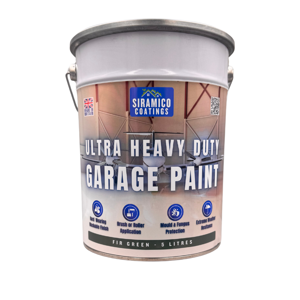One Coat - Ultra Heavy Duty Primerless Garage Floor Paint - 5 Litres - White - Green - Light Grey - Brown - Anthracite