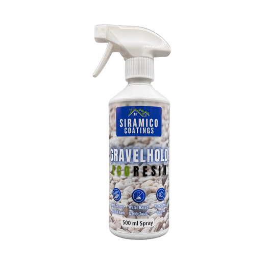 GRAVELHOLD ECO Resin Glue | 500ml Trigger Spray | Waterbased Binder for Gravel Stones and Mulch on Pots, Borders, Patios & Garden Paths. Non Toxic & Pet Friendly