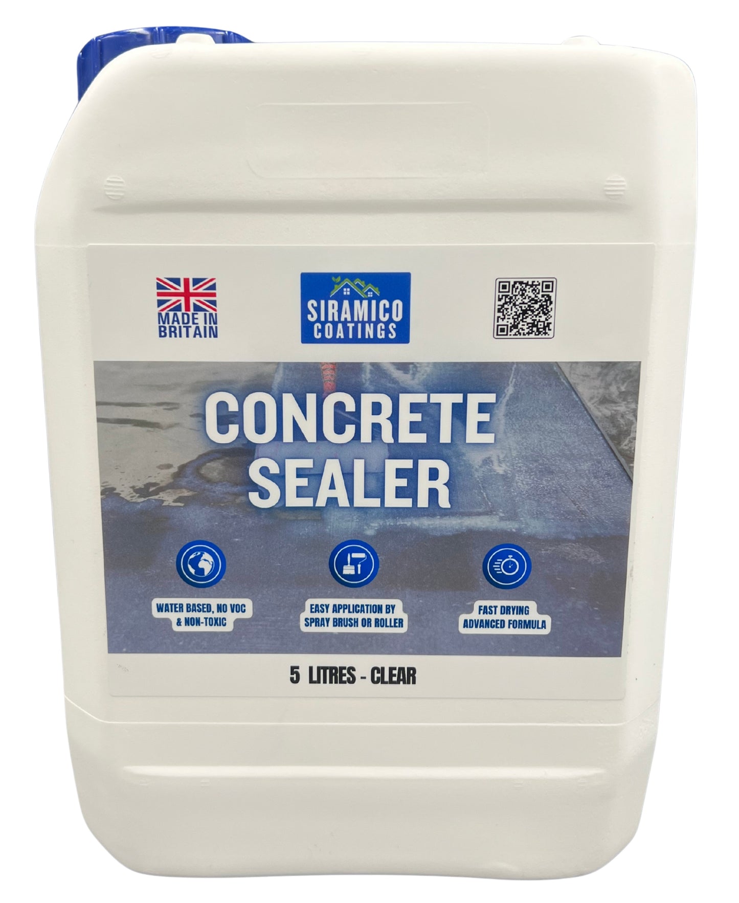 Concrete Sealer Clear - 5 L Durable Dustproofing Sealant for Concrete Surfaces