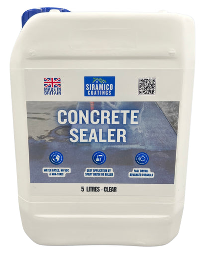 Concrete Sealer Clear - 5 L Durable Dustproofing Sealant for Concrete Surfaces