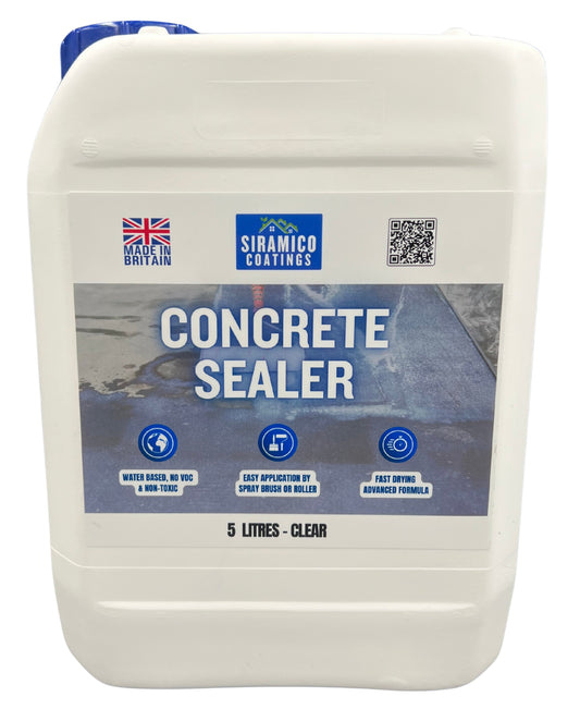 Concrete Sealer Clear - 5 L Durable Dustproofing Sealant for Concrete Surfaces