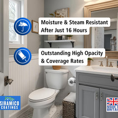 Anti Condensation Thermal Paint | 1 & 5 Litres - Matt White | British Made | Siramico Coatings