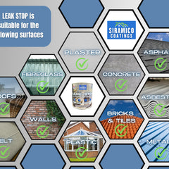 Leak-Stop™ Rapid Roof Repair | Clear - 0.5, 1 & 2.5 Litres | Instant Leak Prevention Solution
