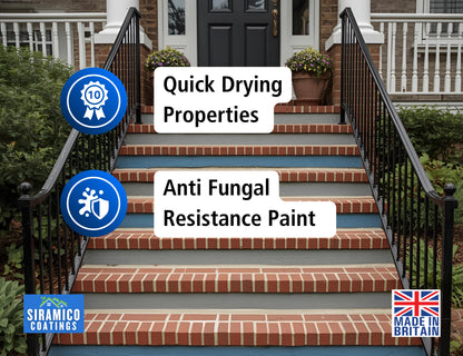 Brick & Tile Paint - Matt White - 1 Litre, 2.5 Litres or 5 Litres