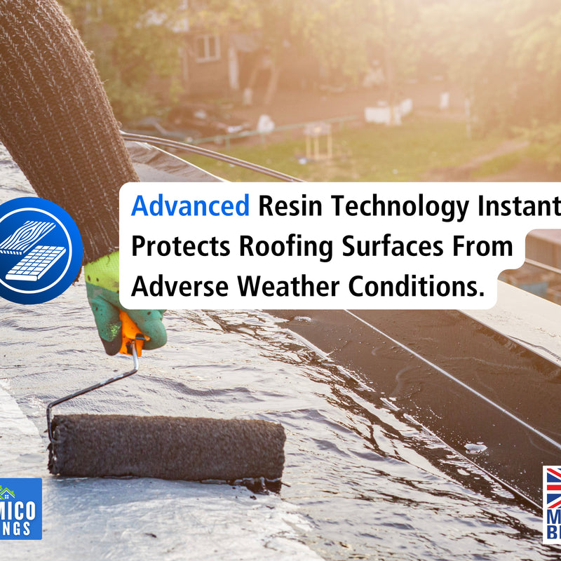 Siramico Coatings Liquid Rubber Roof Coating | 500ml & 1 Litre | Instant Leak Seal Technology I Quick Drying, One Coat Waterproofing Sealant | Black, Grey & Clear