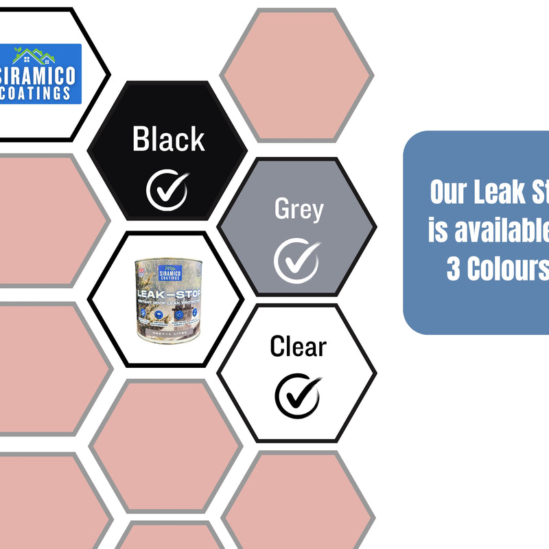 Leak-Stop™ Rapid Roof Repair | Grey 1 Litre or 2.5 Litres | Leak Prevention Solution