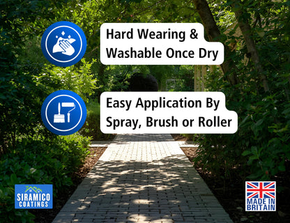 Brick & Tile Paint - Matt White - 1 Litre, 2.5 Litres or 5 Litres