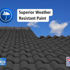 Brick & Tile Paint | Black | 1 Litre, 2.5 Litres or 5 Litres | Siramico Coatings