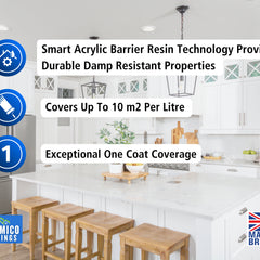Damp Seal One Coat | 1, 2.5 & 5 Litres - Matt White | Siramico Coatings