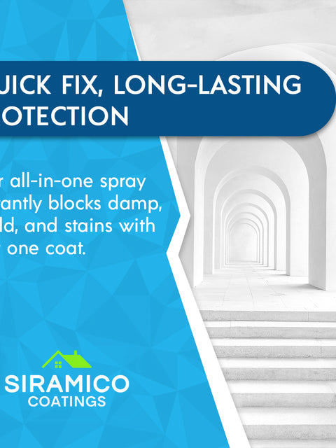 Ultimate Damp & Stain Blocker Spray | Matt White - 400ml Aerosol | Universal Stain Blocker