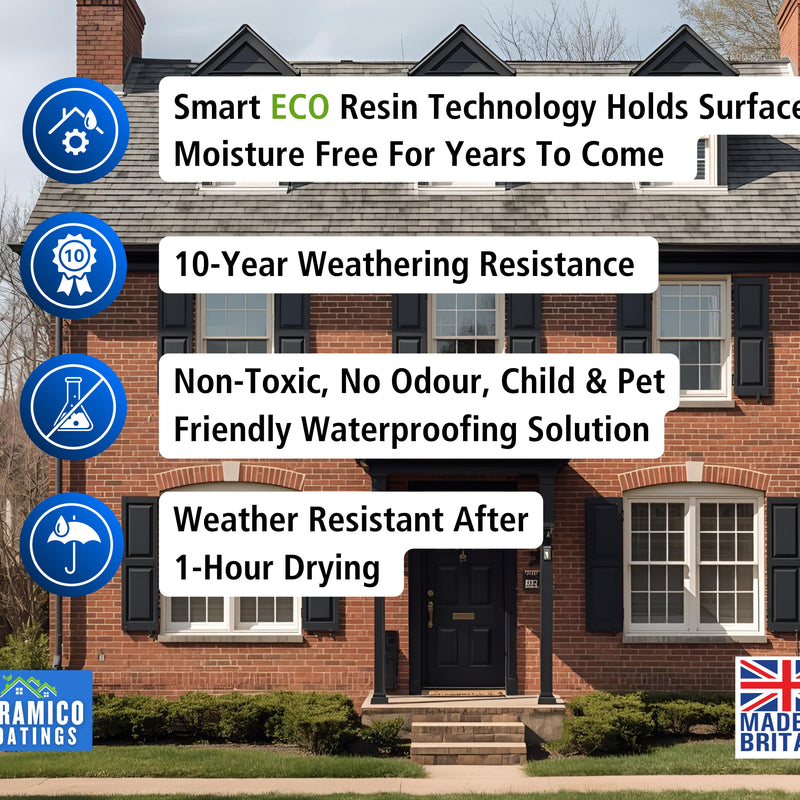 Premium Clear Water Sealer | 5 L | Water Repellant Clear Sealer Brick & Concrete