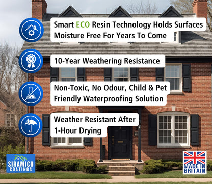 Premium Clear Water Sealer | 5 L | Water Repellant Clear Sealer Brick & Concrete