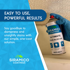 Ultimate Damp & Stain Blocker Spray | Matt White - 400ml Aerosol | Universal Stain Blocker
