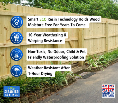 Wood Waterproofing Preserver Solution I 5 Litres I Clear Matt Finish