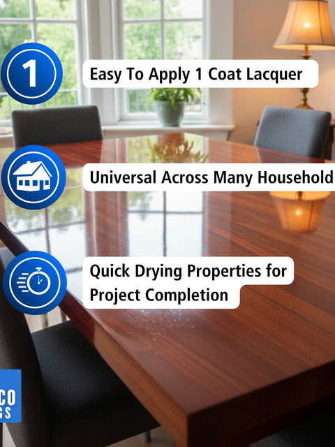 Aqua Lacquer |  1 Litre - Clear Gloss & Satin | Siramico Coatings