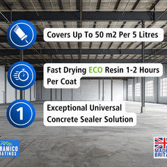 Concrete Sealer Clear - 5 L Durable Dustproofing Sealant for Concrete Surfaces