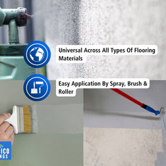 Floor Paint | 1 Litre | Satin | Water-Based Quick-Dry Formula - Non-Toxic, No-VOC, Durable Coating for Concrete, Brick, Stone & Wood Floors