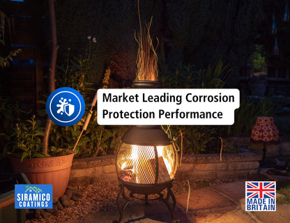 BBQ & Stove High Temperature up to 1000°C Paint | 500ml or 1 Litre  Black, White or Red - Matt | Siramico Coatings