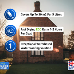 Premium Clear Water Sealer | 5 L | Water Repellant Clear Sealer Brick & Concrete