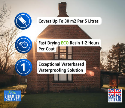 Premium Clear Water Sealer | 5 L | Water Repellant Clear Sealer Brick & Concrete