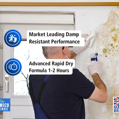 Damp Seal One Coat | 1, 2.5 & 5 Litres - Matt White | Siramico Coatings