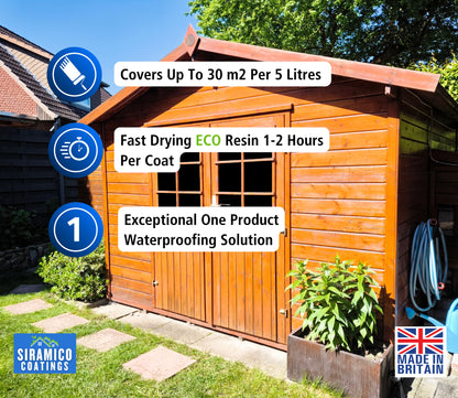 Wood Waterproofing Preserver Solution I 5 Litres I Clear Matt Finish