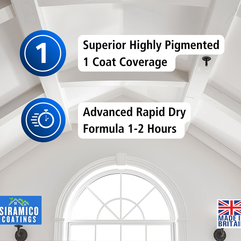 Siramico | FlexiiPaint | Crack Resistant Ceiling & Wall Paint | Flexible Formula