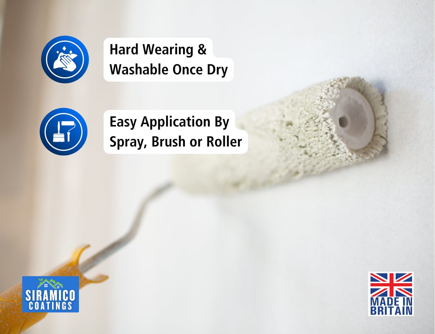 Damp Seal One Coat | 1, 2.5 & 5 Litres - Matt White | Siramico Coatings