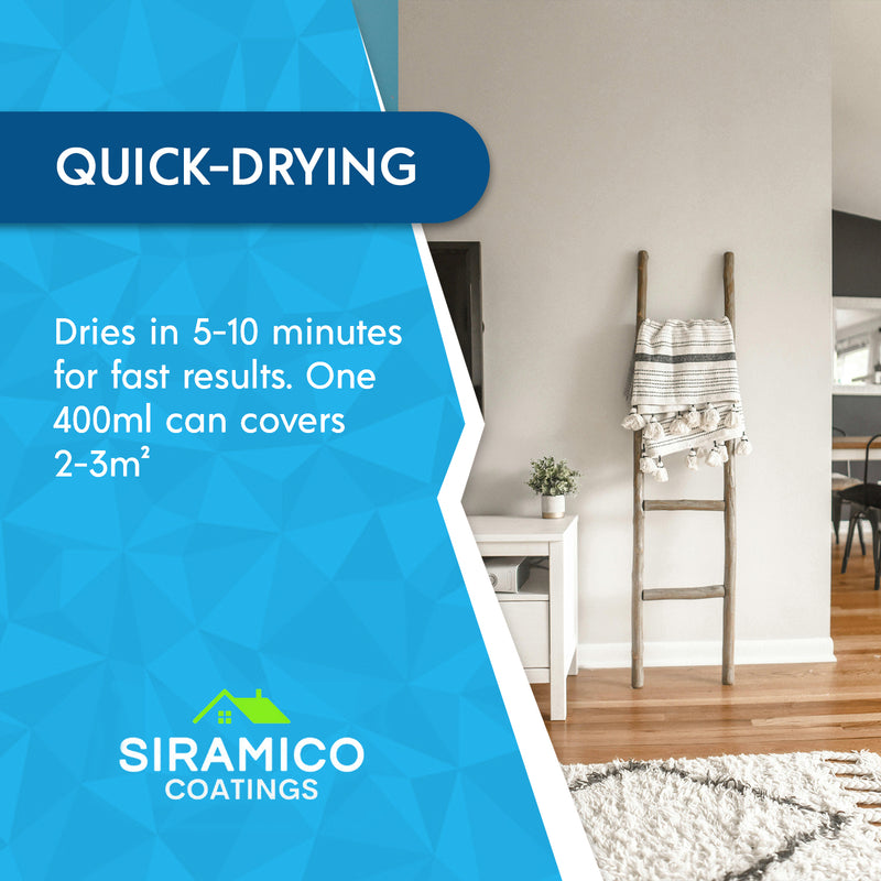 Ultimate Damp & Stain Blocker Spray | Matt White - 400ml Aerosol | Universal Stain Blocker