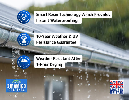Leak-Stop™ Rapid Roof Repair | Clear - 0.5, 1 & 2.5 Litres | Instant Leak Prevention Solution
