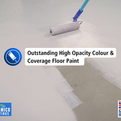Floor Paint | 1 Litre | Satin | Water-Based Quick-Dry Formula - Non-Toxic, No-VOC, Durable Coating for Concrete, Brick, Stone & Wood Floors