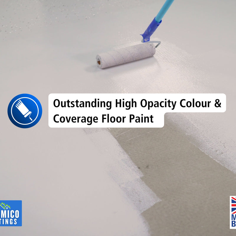 Floor Paint | 1 Litre | Satin | Water-Based Quick-Dry Formula - Non-Toxic, No-VOC, Durable Coating for Concrete, Brick, Stone & Wood Floors