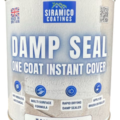 Damp Seal One Coat | 1, 2.5 & 5 Litres - Matt White | Siramico Coatings