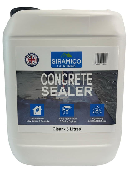 Concrete Sealer Clear - 5 L Durable Dustproofing Sealant for Concrete Surfaces