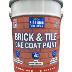 Brick & Tile Paint - Brick Red - 1, 2.5 & 5 Litre