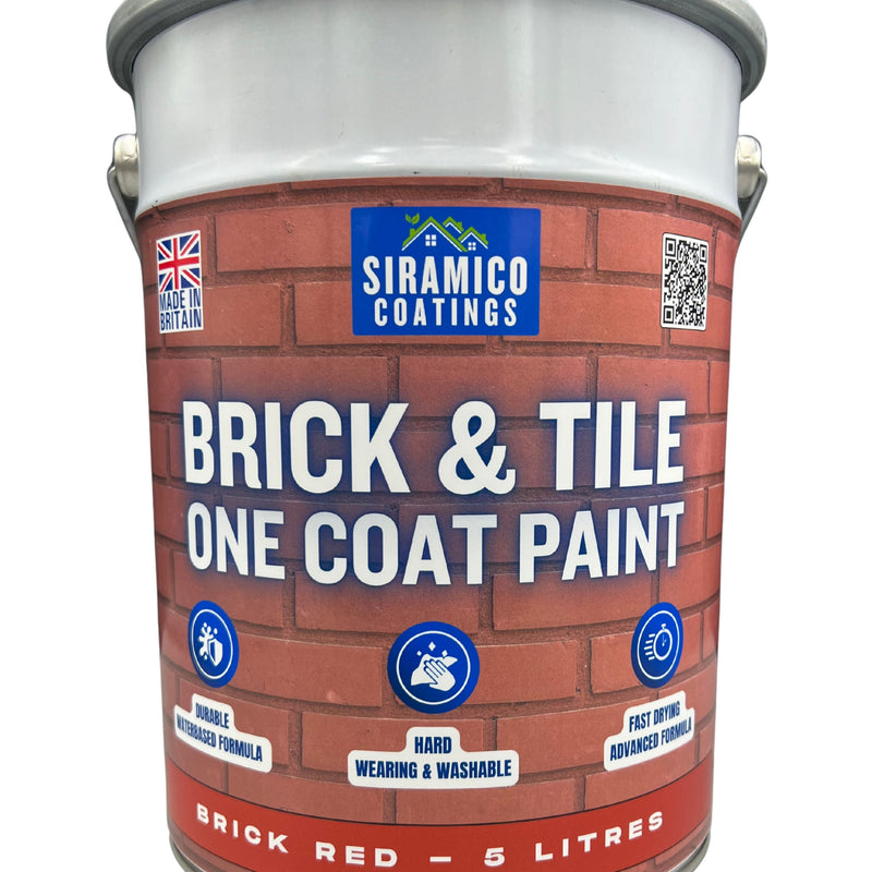 Brick & Tile Paint - Brick Red - 1, 2.5 & 5 Litre